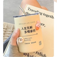 2024 New Water Bottle 简约水杯 304 Stainless Steel Insulated Coffee Cup High Value Small Batch Student L