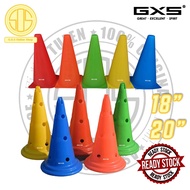 Sports Cone 18" & 20" With Hole Skittle Cone Outdoor/Indoor Training Soccer Football Training Field 