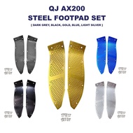 QJ MOTOR AX200 S ax200 ax200s CARPET KARPET PEMIJAK KAKI FOOTREST FOOTSTEP FLOORMAT CNC ALLOY
