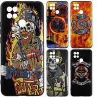 Soft Silicone TPU Case for iPhone Apple 15 Pro Max 14 7 8 11 6 6s SE 12 13 firefighter