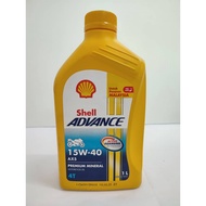 SHELL ADVANCE 4T AX5 15W40 ENGINE OIL MOTORCYCLE 1L PREMIUM MINERAL