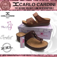 Cardini Women Luxury Plus Size Comfort Wedges Sandal Sandals Wanita Size XXL