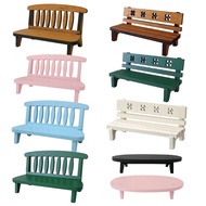 < Cute Dog Story > Park Bench Pattern Oval Micro Landscape Gardening Landscaping Succulent Flower Ar