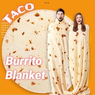 TACO Round Blanket Burrito Blanket Pizza Quilt - Flannel Blanket