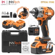 InnTech 2in1 บล็อกแบต & สว่าน 199V รุ่นใหม่! มอเตอร์ BRUSHLESS ไร้แปรงถ่าน พร้อมแบตเตอรี่ Li-ion 2 ก