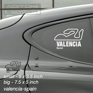 Track #42 Valencia Circuit Spain sticker