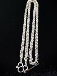 สร้อยคอเงินแท้ สร้อยคอลายผ่าหวาย ยาว 24 นิ้ว หนา 5.5 มม. YTG-10763