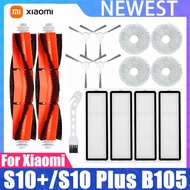 For Xiaomi S10+S10 Plus Robot Vacuum Cleaner Accessories Rag Mop Filter Mesh Side Brush Main Brush