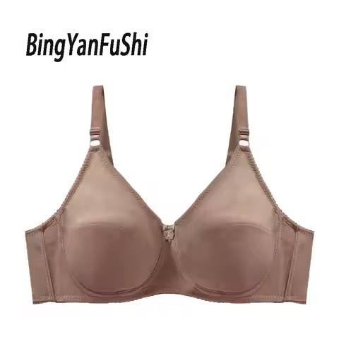 Summer Ultra Thin Plus Size Minimizer Bras for Women Unlined Underwear C D DD E 34/75 36/80 38/85 40