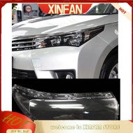 XINFAN Headlamp lens for Toyota COROLLA  Altis 2014 2015 Front bumper headlight lens/headlamp cover cap