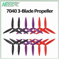 7040 Drone Propellers 7Inch Efficient 3 Blades CW CCW Spinner 3-Blade Prop For Babyhawk RC FPV Quadc