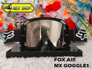 แว่นตาวิบากFOX / แว่นวิบาก FOX AIR สีดำ พร้อมถุงผ้า เลนส์ใส แผ่นเทียร์ออฟ MX Goggle FOX AIR for Motorcross(Color:Black)