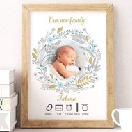 3D Wooden Frame 6R 15x20 Shatterproof Acrylic Glass