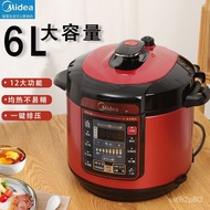 W-8&amp; BeautyWQC60A5Electric Pressure Cooker Double-Liner Household Stainless Steel5L6LLarge Capacity Red Pressure Cooker