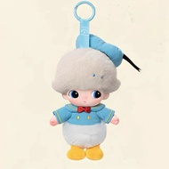 DIMOO WORLD × ดิสนีย์ซีรีส์ไวนิลตุ๊กตาผ้ากำมะหยี่แอคชั่นฟิกเกอร์ของเล่นสะสมของขวัญจี้กระเป๋าพวงกุญแจ