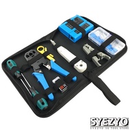 Syezyo Network Tool Sets Cable Production Test Network Maintenance Combination Tool Set Crystal Head Crimping Plierstool Kk