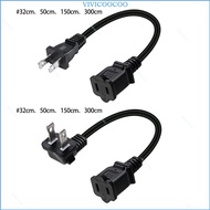 VIVI 2 Prong Extension Cord US AC 2 Prong Male to Female Power Cable 2x18AWG Outlet Saver Power Extension Cord