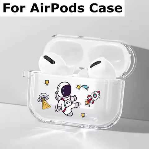 Astronaut Space Case for AirPods 3 Pro 2 1 USB C Case Soft Silicone Cover for airpods 3 case for air