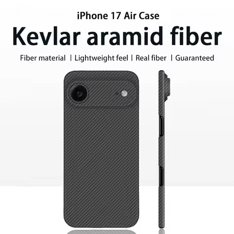 for iPhone Air 17 Air Ultra Slim Lightweight Aramid Carbon Fiber Case Strong Magnetic MagSafe Case A