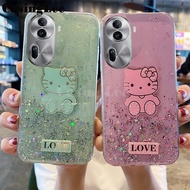 Phone Case for Oppo Reno11 Pro 11F Back Cover Cartoon Starry Sky Sparkling Kitty Soft Clear for Oppo Reno 11F 11 Pro Cover Cases