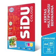 Sidu Turquoise Color Photocopy Paper 80 GSM A4 - SDU CLR 80 A4 220 50