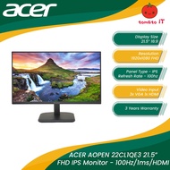 ACER AOPEN 22CL1QE3 Monitor (21.5"/IPS/FHD/100Hz/1x HDMI/3x VGA)