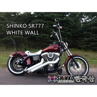 Shinko Tires Tyres Tayar SR777 White Wall HARLEY DAVIDSON CHOPPER CLASSIC CRUISER 90/90-21 100/90-19
