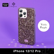 Bling &amp; Co เคส สี Viola Purple สำหรับ iPhone 12 13 14 15 Plus Pro Max ลายกลิตเตอร์ กากเพชร วิบวับ วัสดุแข็งแรง Sparking premium case กันกระแทกดีเยี่ยม // PSP2-P