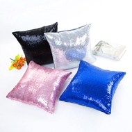 Glitter Gold Sequins Pillow Case Luxury Sofa Cushion Cover Decorative Pillowcase 40x40 Silver Pink Square Zipper Pillow Cover