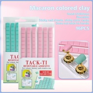48/96pcs Reusable Adhesive Clay Nail Adhesive Clay Removable Display Nail Manicure Practice Tool