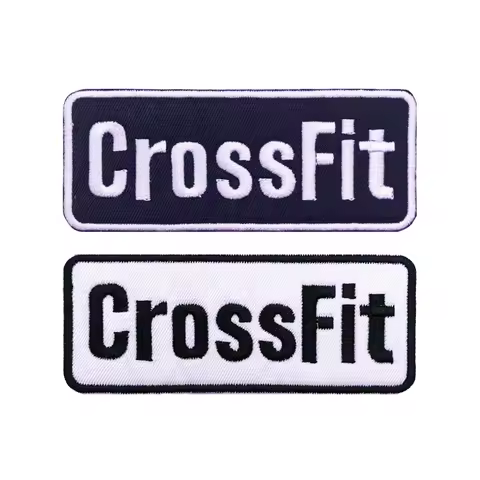 CrossFit Name Tags Patch Embroidered Applique Sewing Label Punk Biker Clothes Stickers Apparel Acces