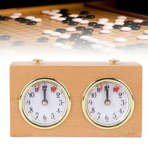 Vintage Wooden Chess Clock Mechanical Chess Clock Chinese Chess Clock Go Clock