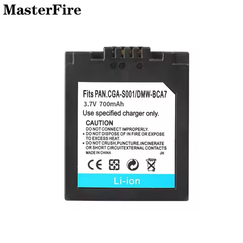 CGA-S001 S001E DMW-BCA7 700mah 3.7V Camera Battery for Panasonic Lumix DMC-FX1EG, DMC-F1PP, DMC-F1S,