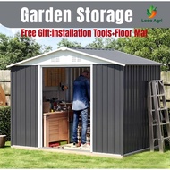 Outdoor Garden Storage Cabinet Store Room Outdoor Metal Shed Store Setor Laman Besar Storage Cabinet