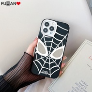 Compatible For OPPO A15 A15S A35 A9 A5 A31 2020 F44 F9 A8 A7 A5S A12 A3S A12E Phone Case Couple Mobile Skin-Feeling Soft Liquid Silicone Bumper 3in1 Spider Boy Back Cover