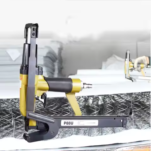 Pneumatic Nailing Gun Brown Chip Air Nailing Gun Sofa Cushion Cloth Blanket Woodworking Pneumatic Na