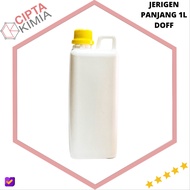 PUTIH New DOFF 1L LONG JERRY CAN / 1L LONG JERRY CAN / 1L DOFF WHITE LONG JERRY CAN