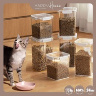 HAHO Large Square Container Airtight Clear Transparent Kitchen Organizer Dried Food Storage Bekas Keropok