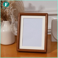 Flameer Solid Wood Tabletop Photo Frame Standing Photo Frame with Mat Sturdy Compact for Entryway