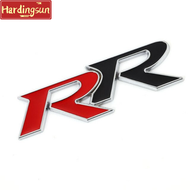 Hardingsun 3D โลหะ RR โลโก้สติ๊กเกอร์รถยนต์สัญลักษณ์ Trunk ป้ายสัญลักษณ์สำหรับ Honda RR Civic Mugen Accord Crv City Hrv