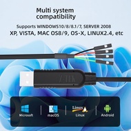 Lite USB2.0 to TTL 4PIN Terminal STC Download Microcontroller Cable 1.8M 3.3V ZE773