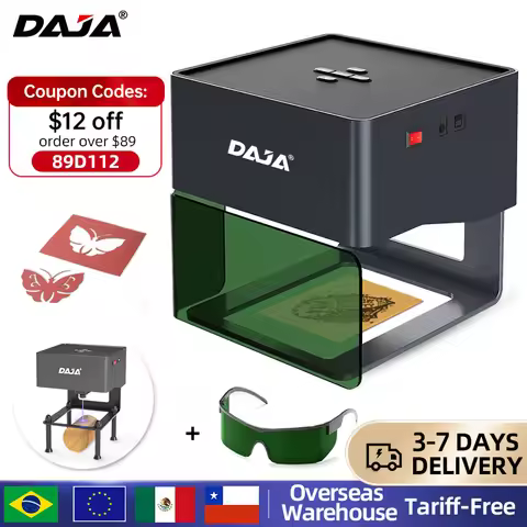 DAJA DJ6 Mini Portable Laser Engraver Diy Bluetooth Machine Painted Dog Tag Paper Leather Wooden Pla