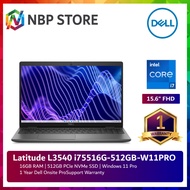 Dell Latitude L3540 i75516G-512GB/ I53516G-512GB 15.6" FHD Laptop Black ( i7-1355U/i5-1335U, 16GB, 512GB SSD, Intel )