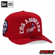 NEW ERA 9FIFTY A-FRAME LOS ANGELES DODGERS SKULL RED PRIME EDITION HAT SNAPBACK CAP