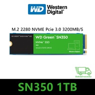 🔥WD SN350 SSD WD GREEN M.2 Pcie3.0 NVME 500GB/1TB/2TB Laptop/PC M.2 2280 SSD 3200MB/S(รับประกันสามปี