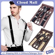 Nylon Suspenders Adjustable Strap Clip Braces Suspenders Men's Suspenders Strap with Hooks