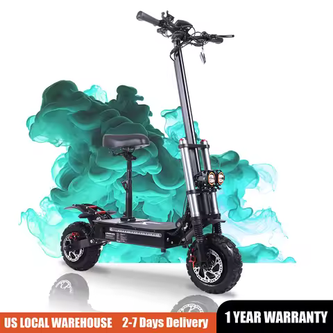 FREEBOY Electric Scooter 6000W Dual Motor, 60 MPH, 65 Miles Long Range, 11" All Terrain Tires, Folda