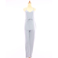 Vl10692 Playground gray strap maxi jumpsuit | Veloved.id