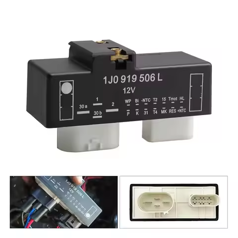 1J0919506L Cooling Fan Control Switch Relay For VW Bora Golf 5 6 Skoda Octavia Audi A3 Seat Leon Tol