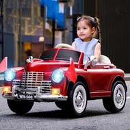 【免運】兒童電動車四輪寶寶玩具車可坐人遙控老爺車汽車子小孩大童車